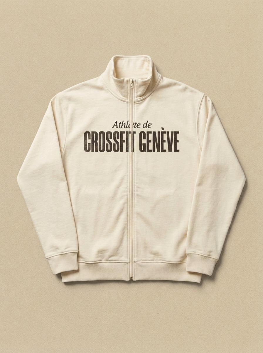 Blanc - Athlete de - CrossFit Geneve Veste