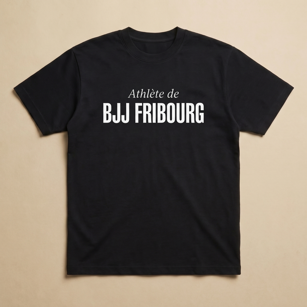 Noir - Athlete de - BJJ Fribourg Tee