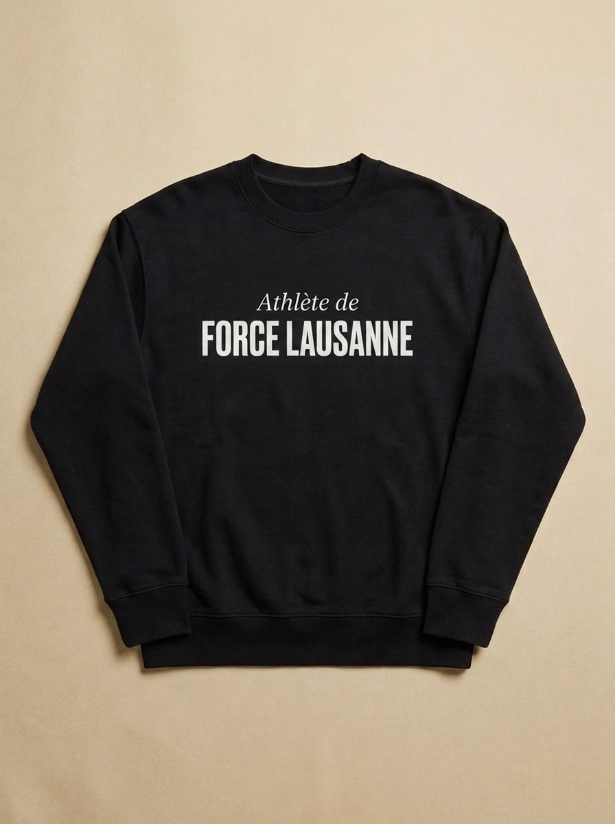 Noir - Athlete de - Force Lausanne Sweatshirt