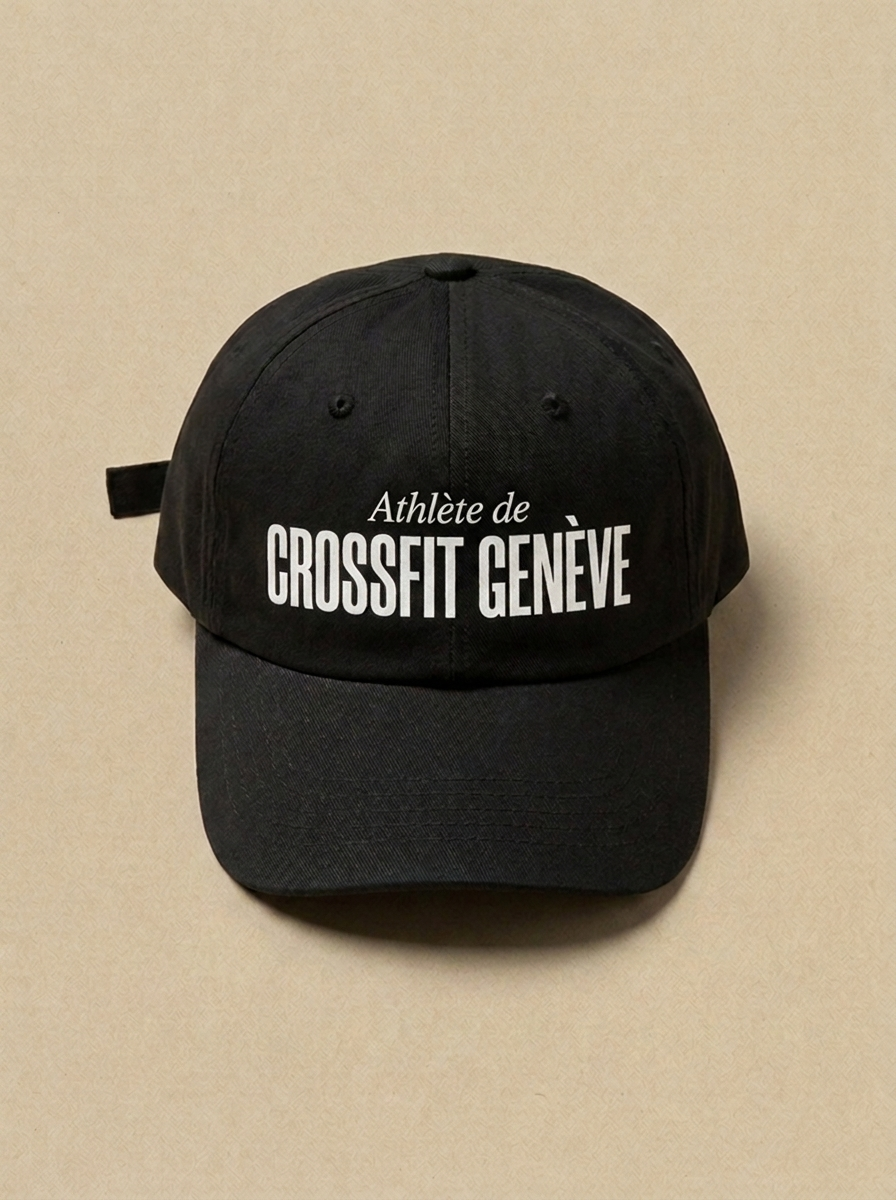 Noir - Athlete de - CrossFit Geneve Casquette