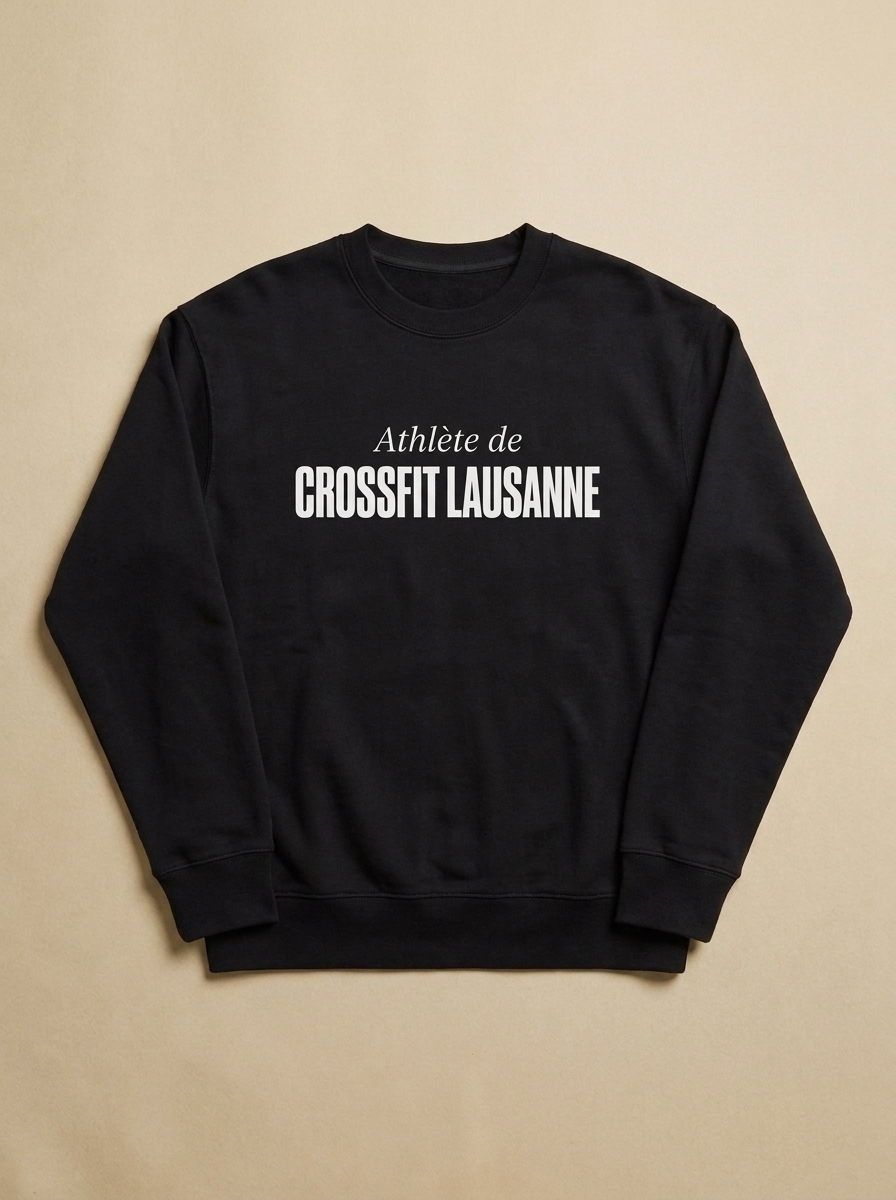Noir - Athlete de - CrossFit Lausanne Sweatshirt