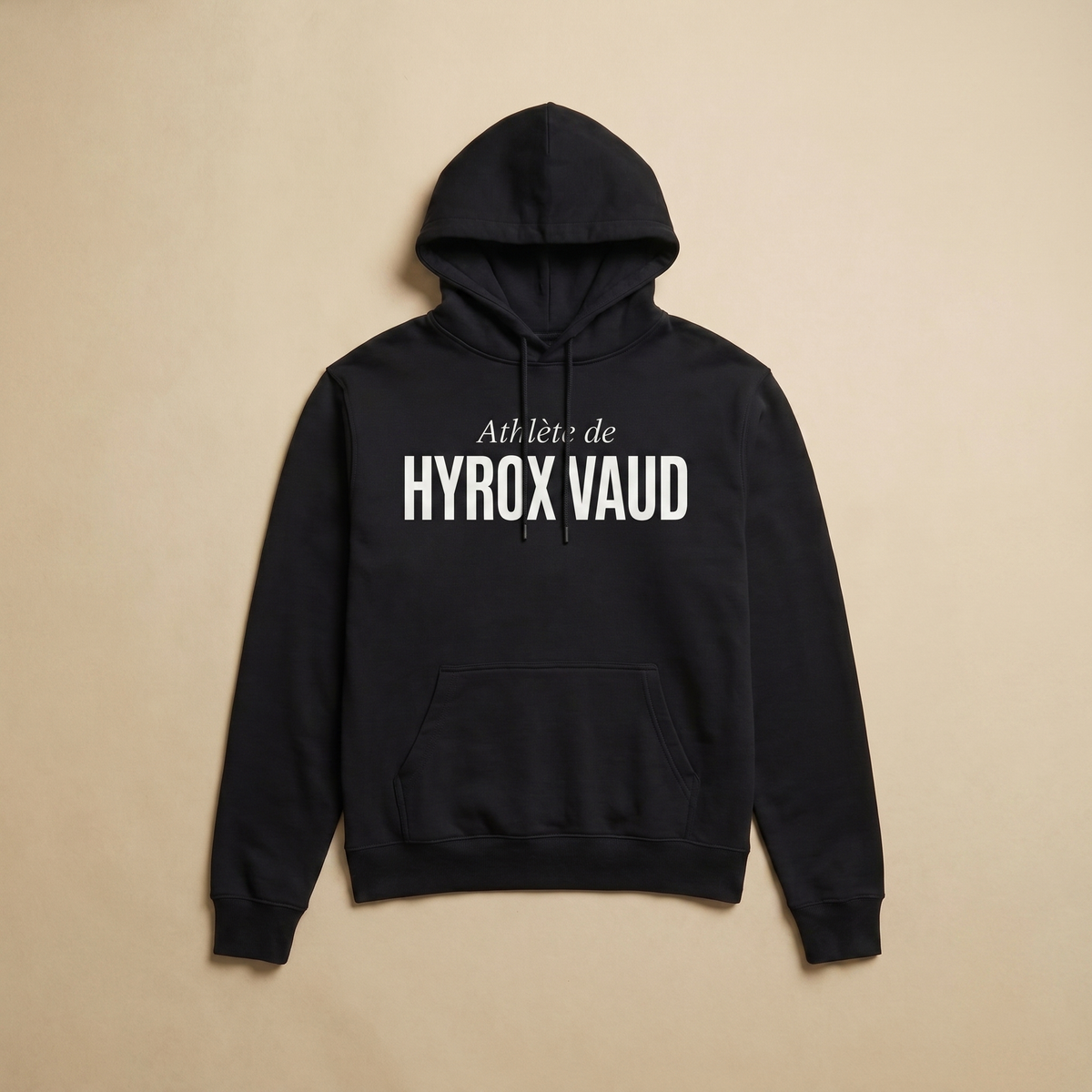Noir - Athlete de - Hyrox Vaud Hoodie