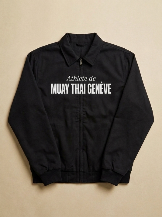 Noir - Athlete de - Muay Thai Geneve Veste