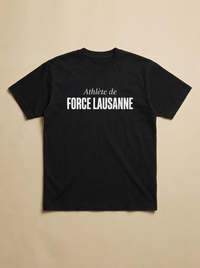 Noir - Athlete de - Force Lausanne Tee