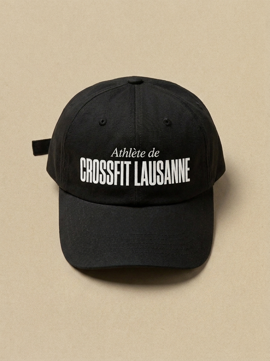 Noir - Athlete de - CrossFit Lausanne Casquette