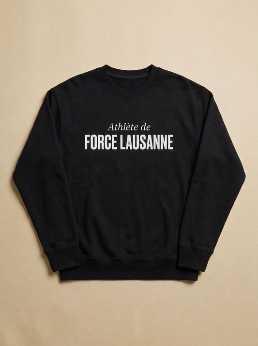 Noir - Athlete de - Force Lausanne Sweatshirt