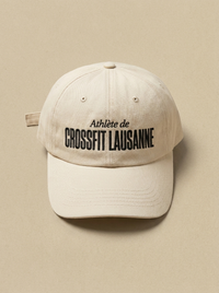 Blanc - Athlete de - CrossFit Lausanne Casquette