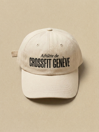 Blanc - Athlete de - CrossFit Geneve Casquette