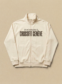 Blanc - Je m'entraine a - CrossFit Geneve Veste